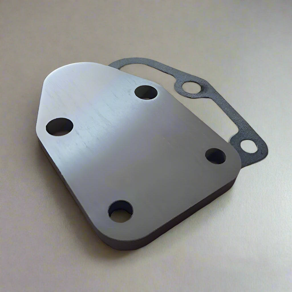 Small Block Chevy Fuel Pump Blanking Plate - with gasket